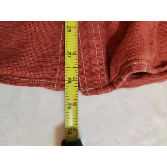 Royal Robbins Shirt Mens Large Red 100% Cotton Long Sleeve Gorpcore Camping - Picture 11 of 12